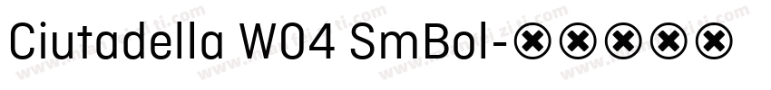 Ciutadella W04 SmBol字体转换